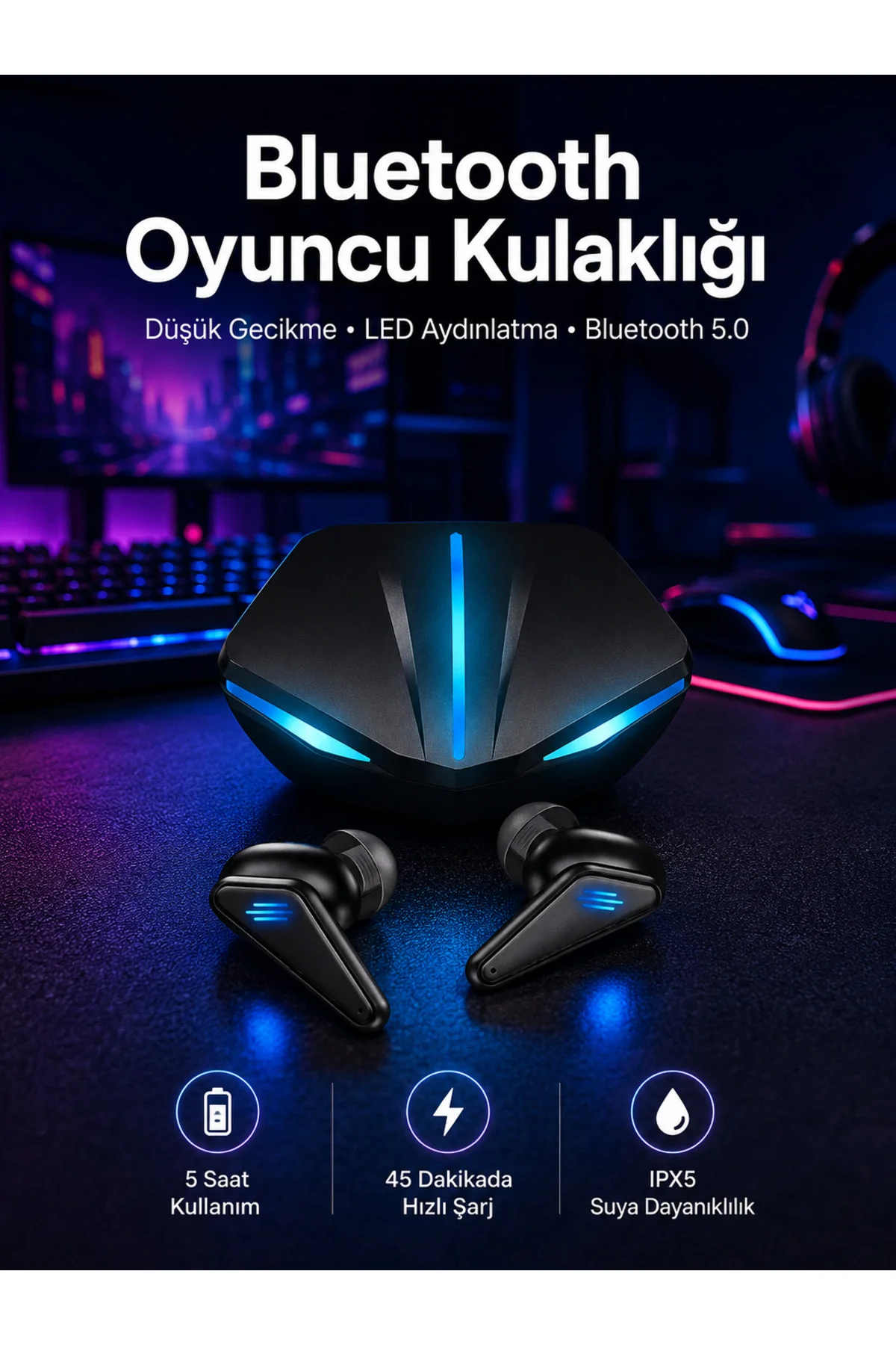 Kablosuz Bluetooth Bağlantılı Kulaklık ve Dokunmatik Ekran Akıllı Saat Arama Cevaplama Kablosuz Bluetooth Bağlantılı Kulaklık ve Dokunmatik Ekran Akıllı Saat Arama Cevaplama