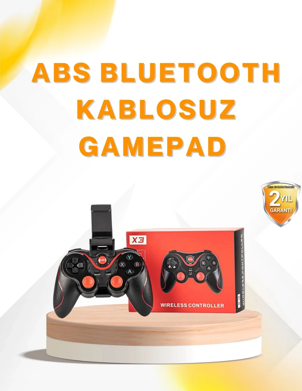 Kablosuz Bluetooth Gamepad Pc Android Tv Uyumlu Oyun Kumandası