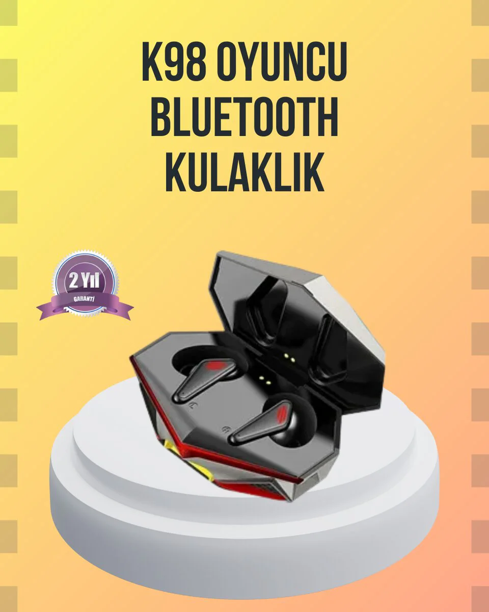 Kablosuz Bluetooth Gaming Kulaklık - IPX4 Suya Dayanıklı, Düşük Gecikme ve Gürültü Engelleme