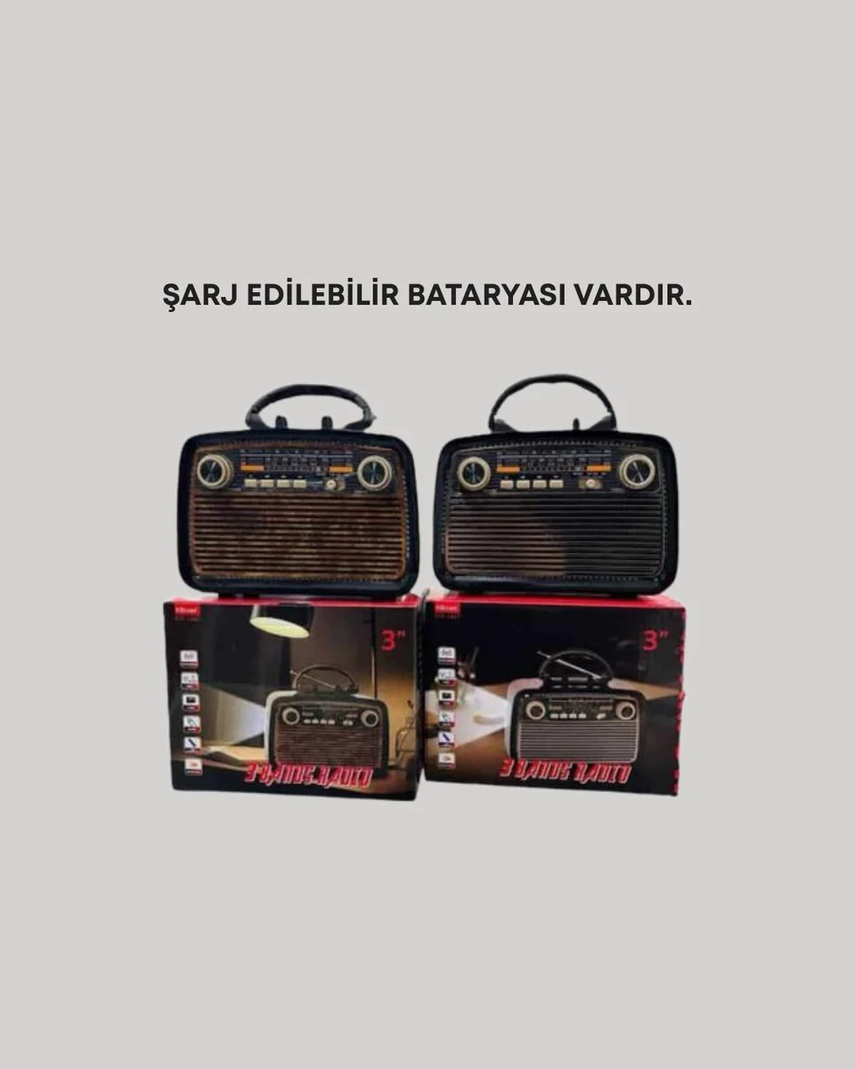Kablosuz Bluetooth Hoparlör – Taşınabilir Radyo ve Geniş Ses Alanı