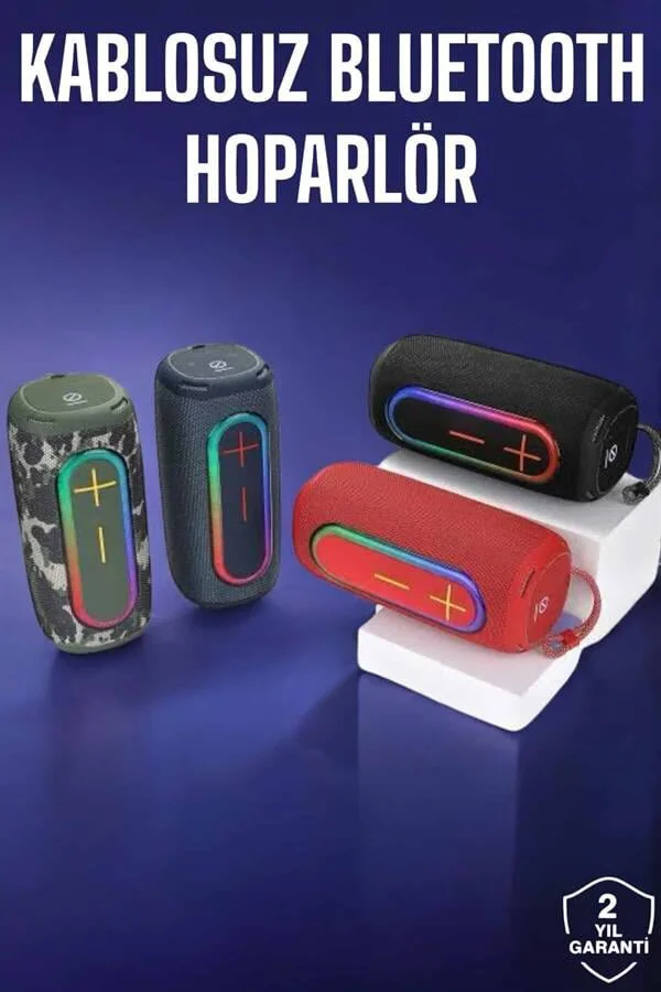 Kablosuz Bluetooth Hoparlör - Bluetooth 5.1, 10m Kablosuz Menzil, Uzun Pil Ömrü