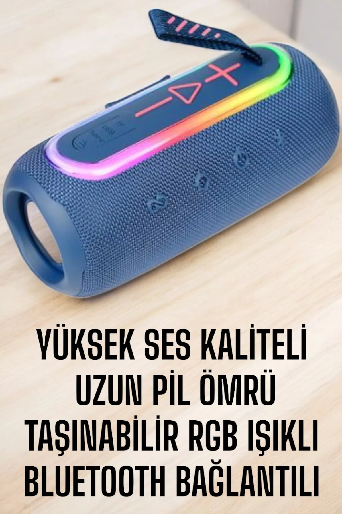 Kablosuz Bluetooth Hoparlör Uzun Pil Ömrü Taşınabilir