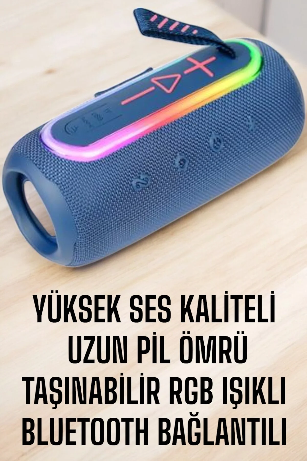 Kablosuz Bluetooth Hoparlör Uzun Pil Ömrü Taşınabilir - Görsel 2