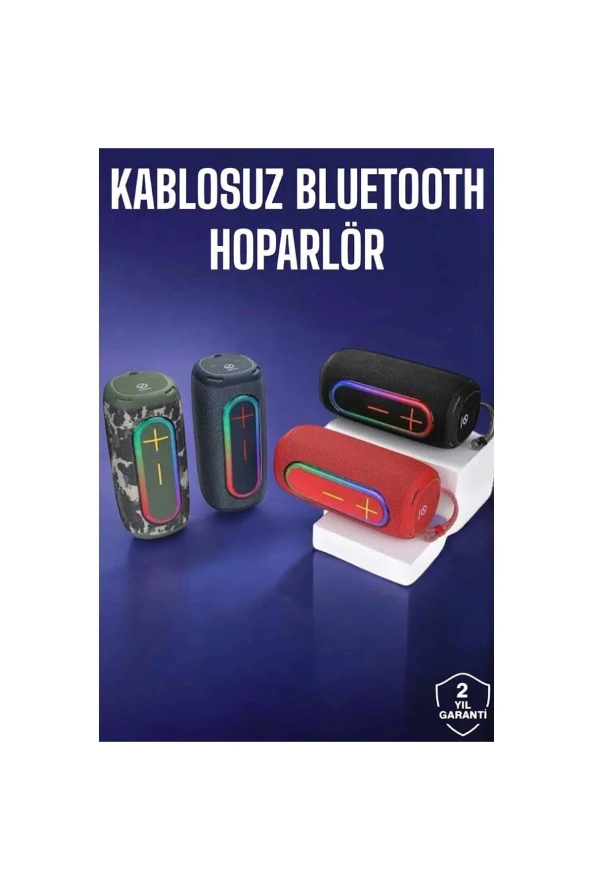 Kablosuz Bluetooth Hoparlör Taşınabilir Kablosuz Bluetooth Hoparlör Taşınabilir - Görsel 2