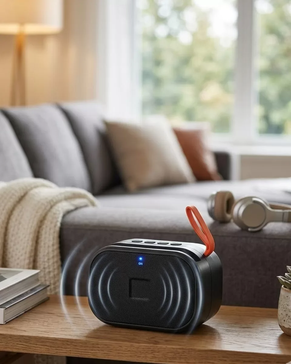 Kablosuz Bluetooth Hoparlör - Taşınabilir Ses Sistemi, USB TF Kart Destekli ve Telefon Standı Özellikli