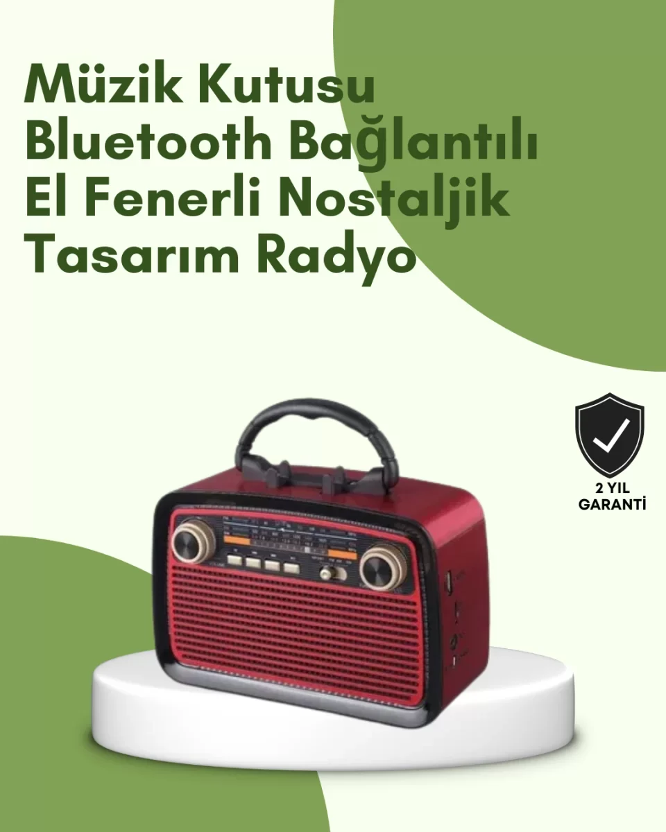 Kablosuz Bluetooth Hoparlör – Yüksek Ses Kalitesi, Uzun Pil Ömrü, FM ve AM Radyo Fonksiyonu - Lisinya