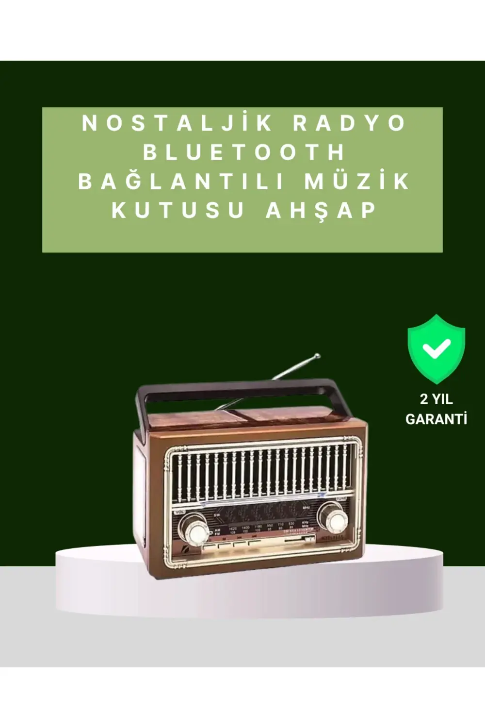 Kablosuz Bluetooth Hoparlör ve FM Radyo