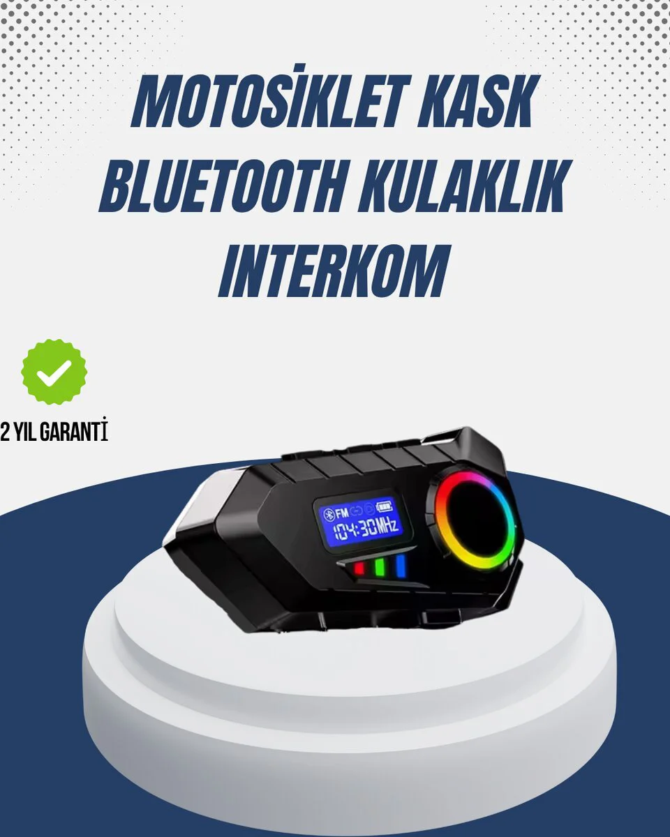 Kablosuz Bluetooth İnterkom IP65 Suya Dayanıklı 40mm HD Ses ve 40 Saat Pil Kablosuz Bluetooth İnterkom IP65 Suya Dayanıklı 40mm HD Ses ve 40 Saat Pil