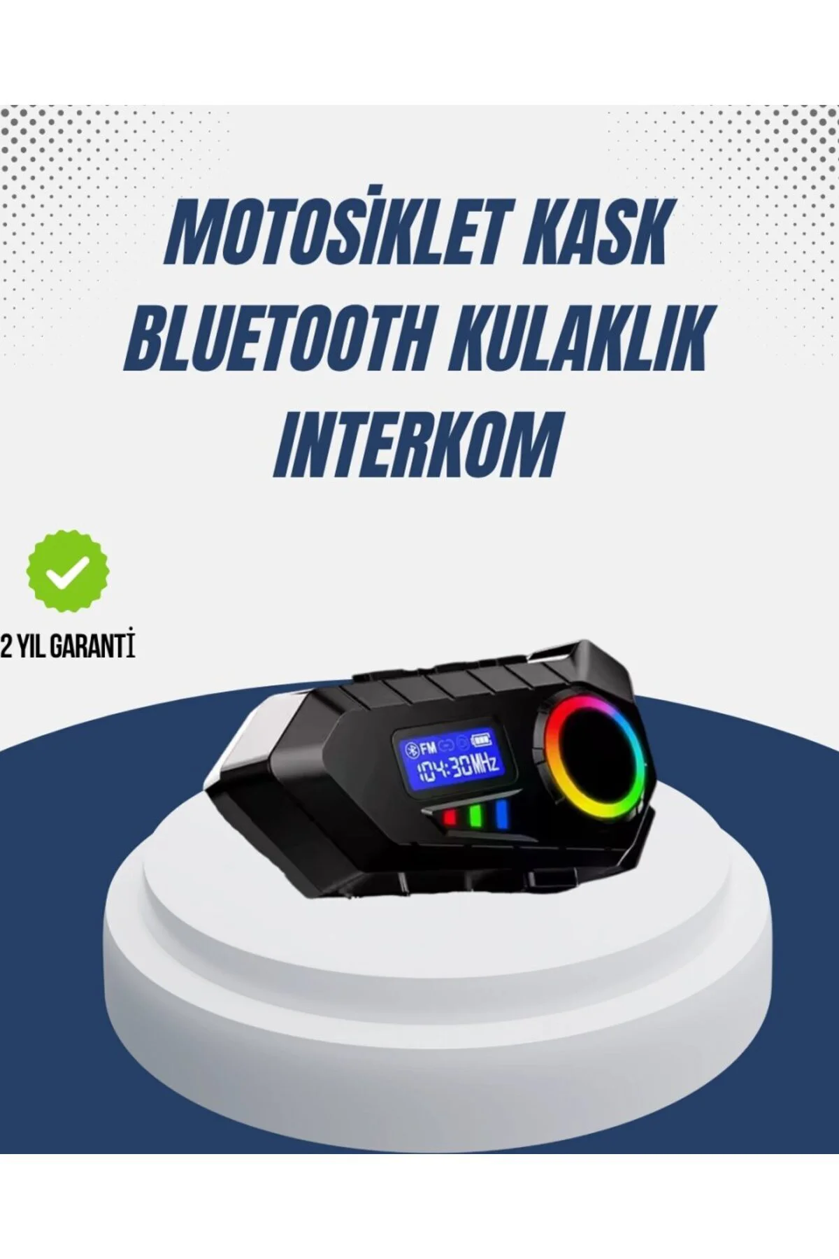 Kablosuz Bluetooth İnterkom Ip65 Suya Dayanıklı 40mm Hd Ses Ve 40 Saat Pil