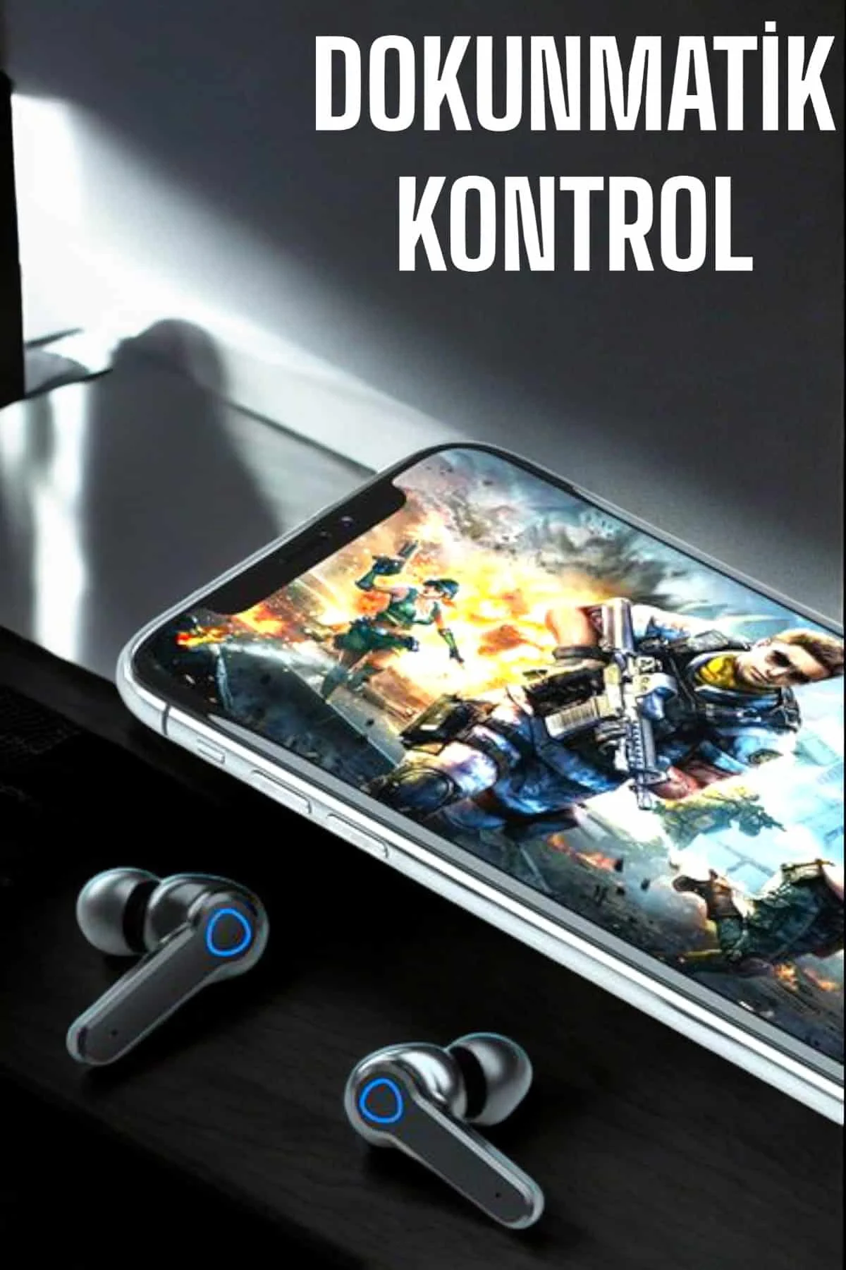 Kablosuz Bluetooth Kulaklık Dokunmatik Kontrol Uzun Pil Ömrü - Li