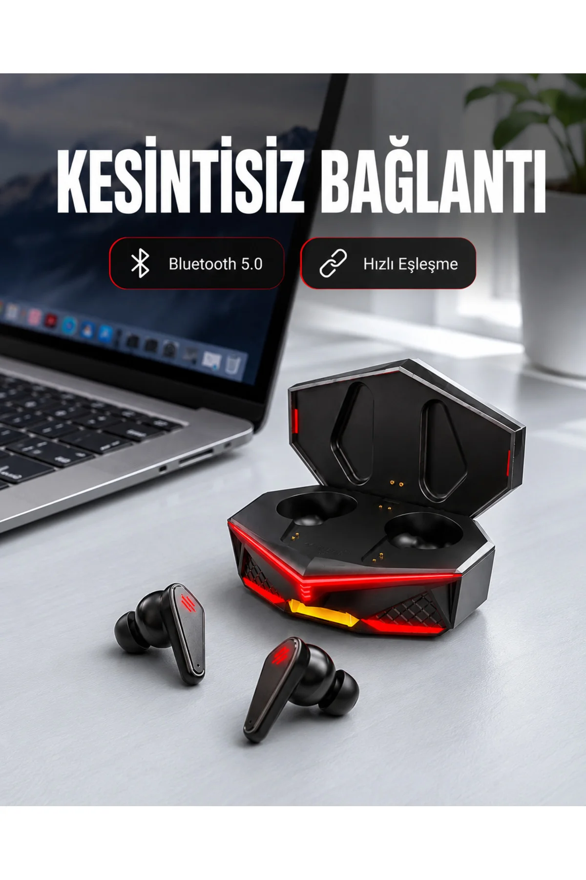 Kablosuz Bluetooth Kulaklık Led Işıklı Yeni Nesil Kablosuz Bluetooth Kulaklık Led Işıklı Yeni Nesil