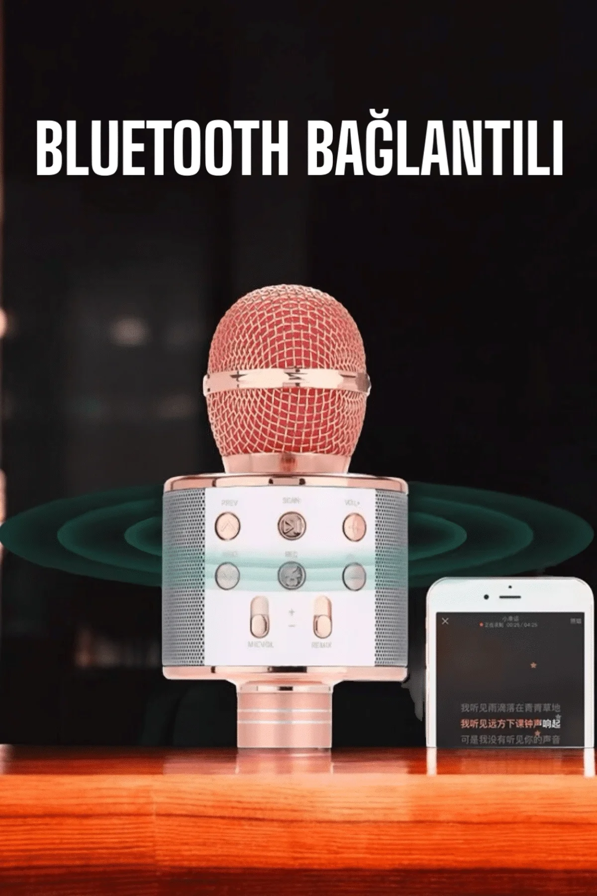 Kablosuz Bluetooth Karaoke Mikrofon USB ve AUX Girişli, Yüksek Ses Kalitesi Fiyatı, Yorumları ve Özellikleri
