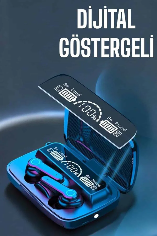Kablosuz Bluetooth Kulaklık - M19 Powerbank Özellikli, Uzun Pil Ömrü