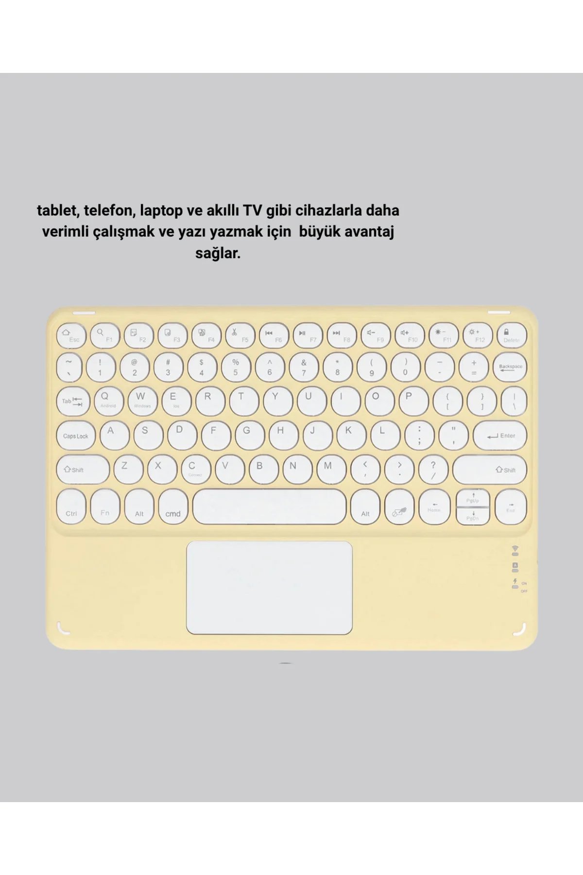 Kablosuz Bluetooth Klavye – Slim Taşınabilir Tasarım