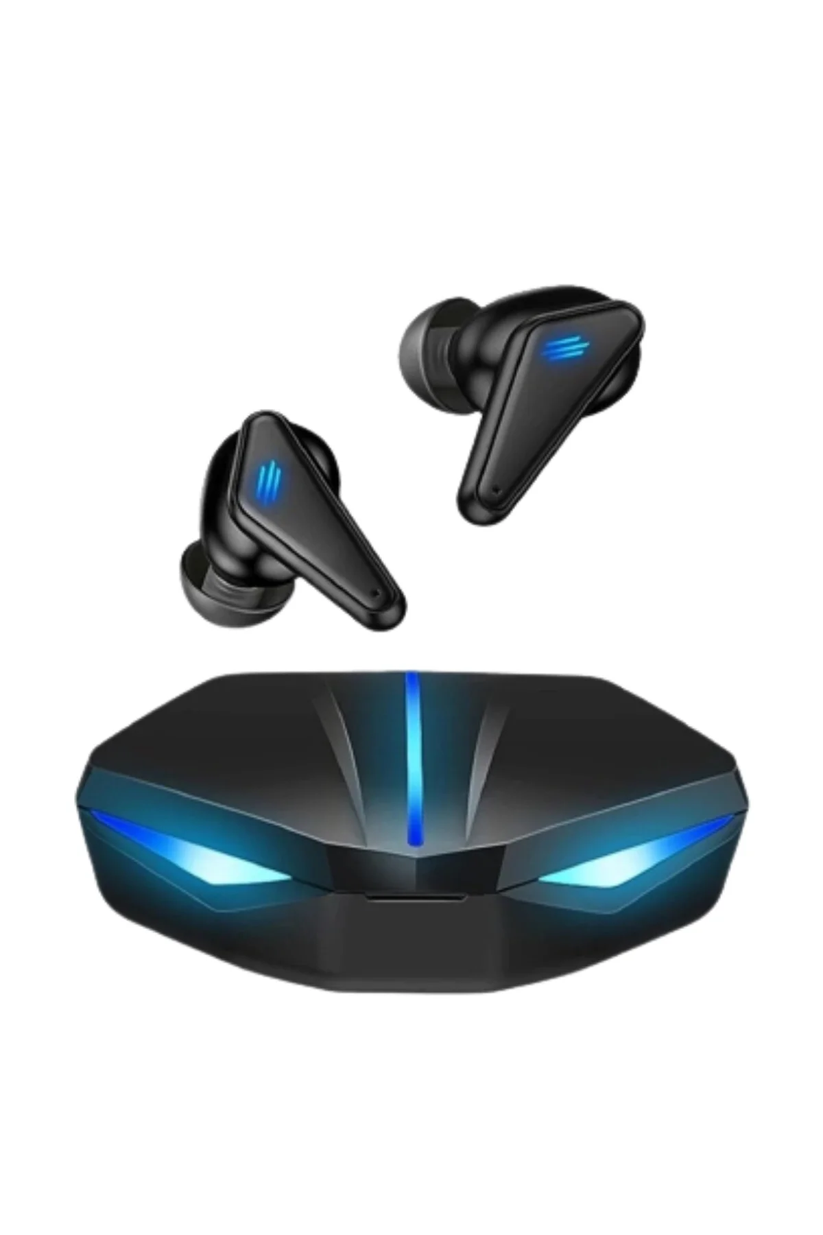 Kablosuz Bluetooth Kulak İçi Oyuncu Kulaklığı, Mikrofon ve RGB LED Aydınlatmalı, Siyah Renk