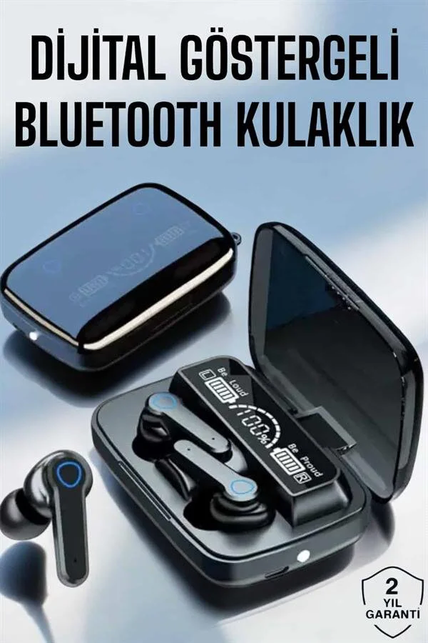 Kablosuz Bluetooth Kulaklık - M19 Powerbank Özellikli, Uzun Pil Ömrü