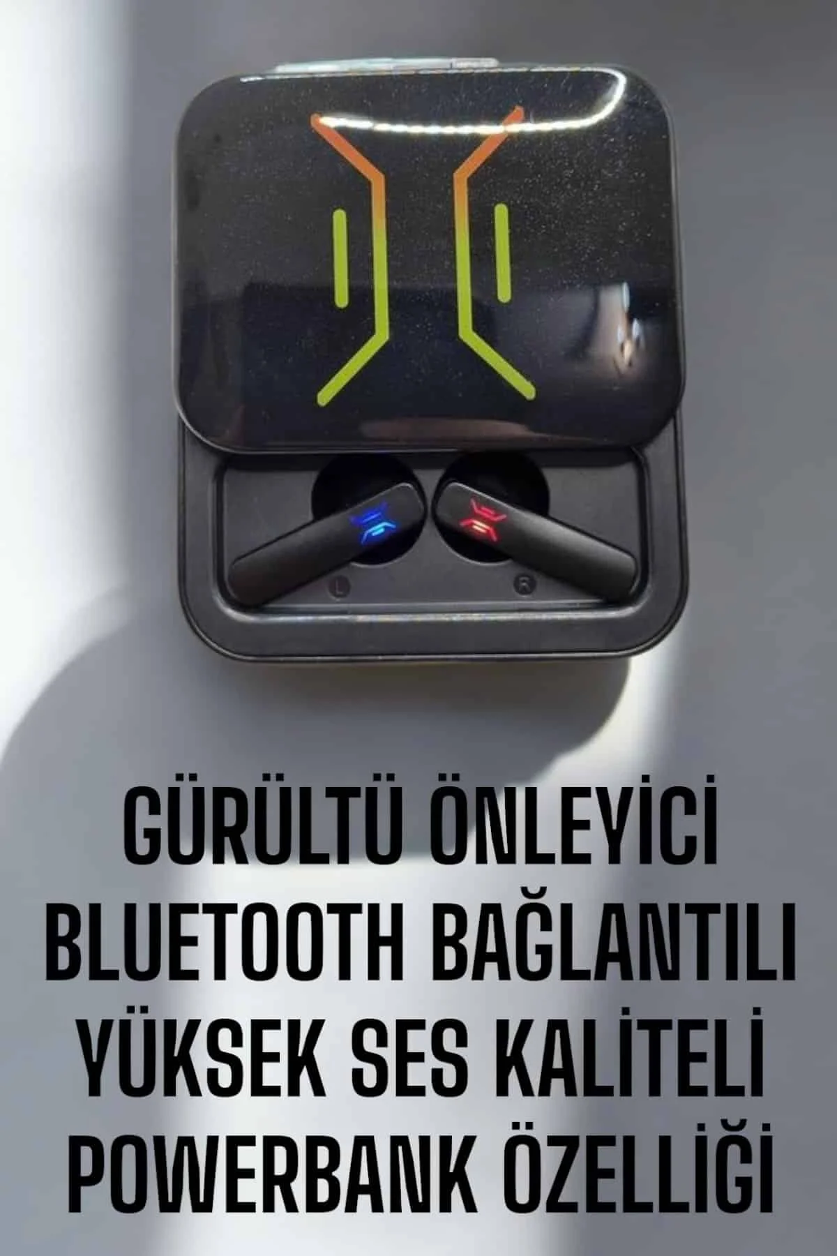 Kablosuz Bluetooth Kulaklık Powerbankli Uzun Pil Ömrü Yüksek Ses 