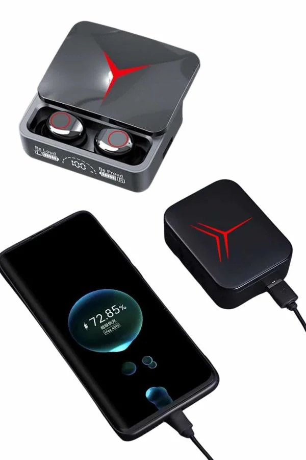 Kablosuz Bluetooth Kulaklık Powerbank Özellikli Göstergeli Hd Mik