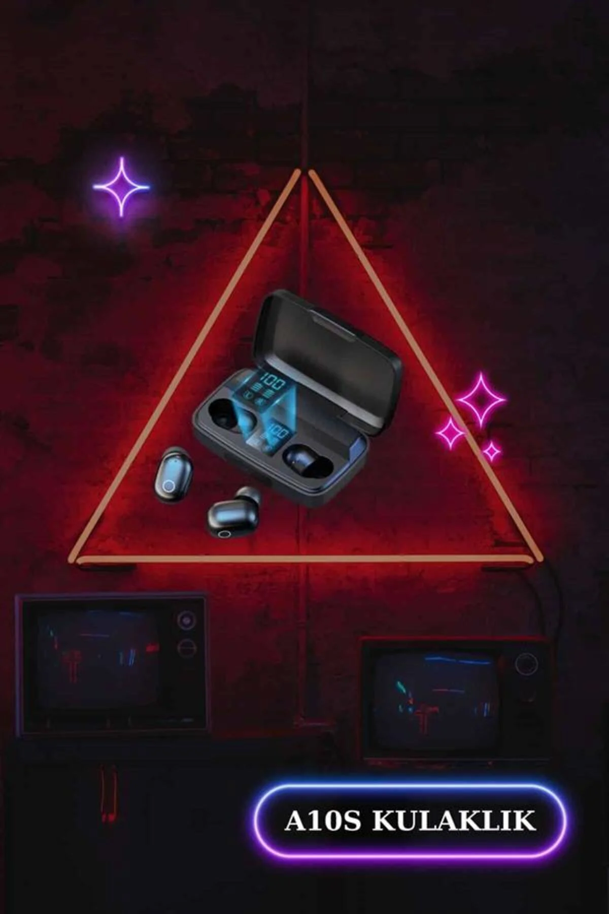 Kablosuz Bluetooth Kulaklık ve Kordon Hediyeli Akıllı Saat Nabız 