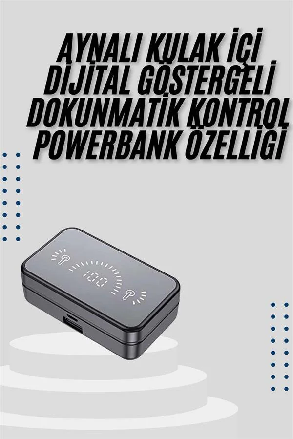 Kablosuz Bluetooth Kulaklık: Yüksek Basslı, İos Android Uyumlu ve 2000mAh Şarj Kutusu