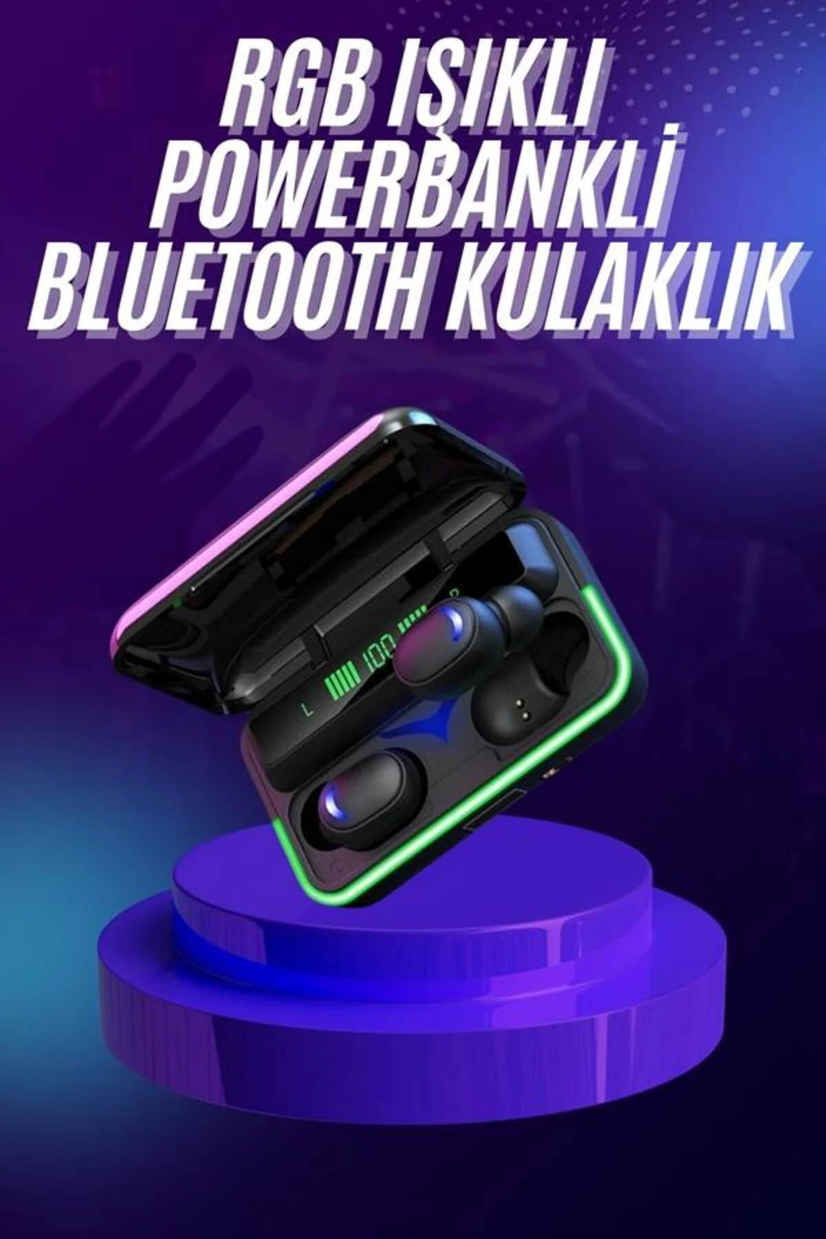 Kablosuz Bluetooth Kulaklık Rgb Gaming Oyuncu Kulaklığı Gecikme Ö