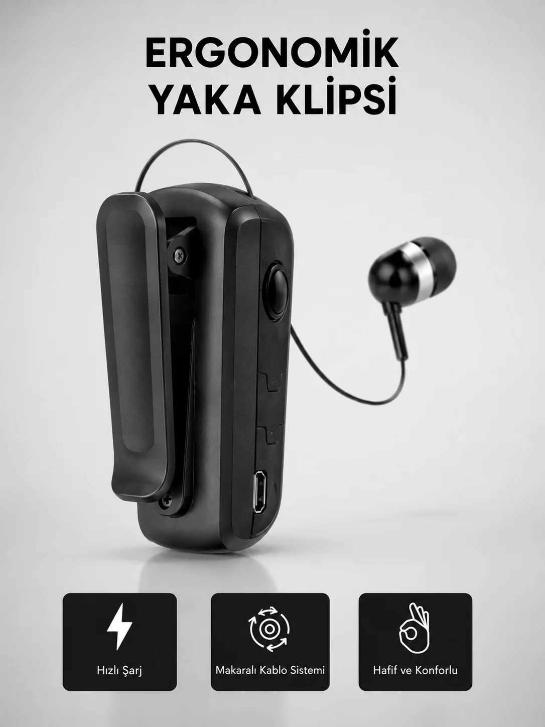 Kablosuz Bluetooth Kulaklık – Gürültü Önleyici, Uzun Pil Ömürlü, Çift Cihaz Bağlantılı