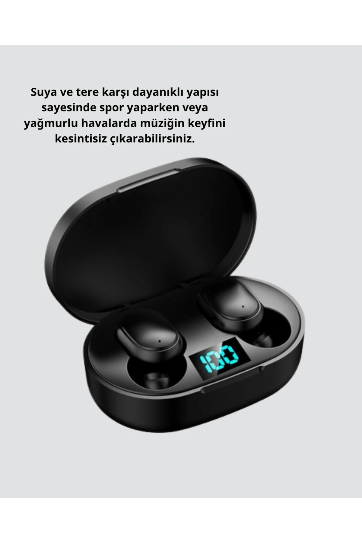 Kablosuz Bluetooth Kulaklık – Gürültü Önleyici, Suya Dayanıklı, M