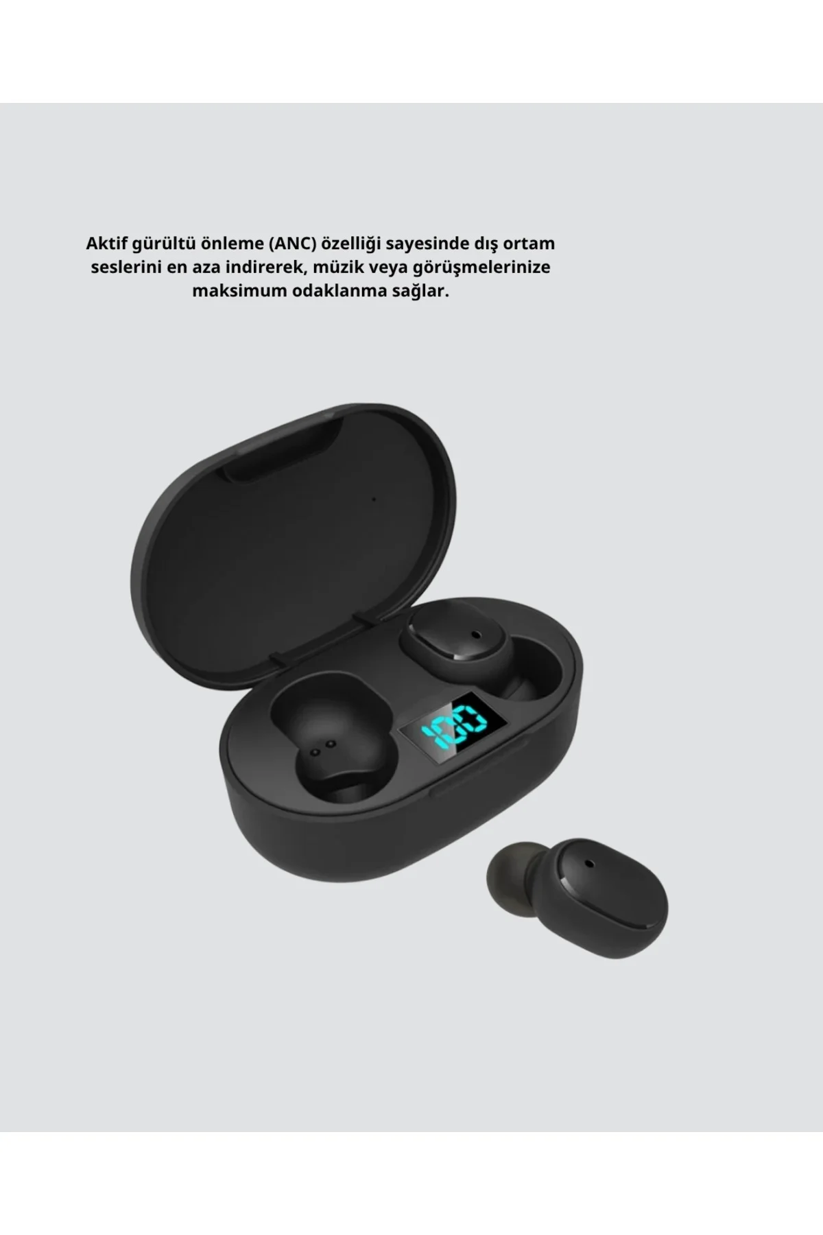 Kablosuz Bluetooth Kulaklık – Gürültü Önleyici, Suya Dayanıklı, M