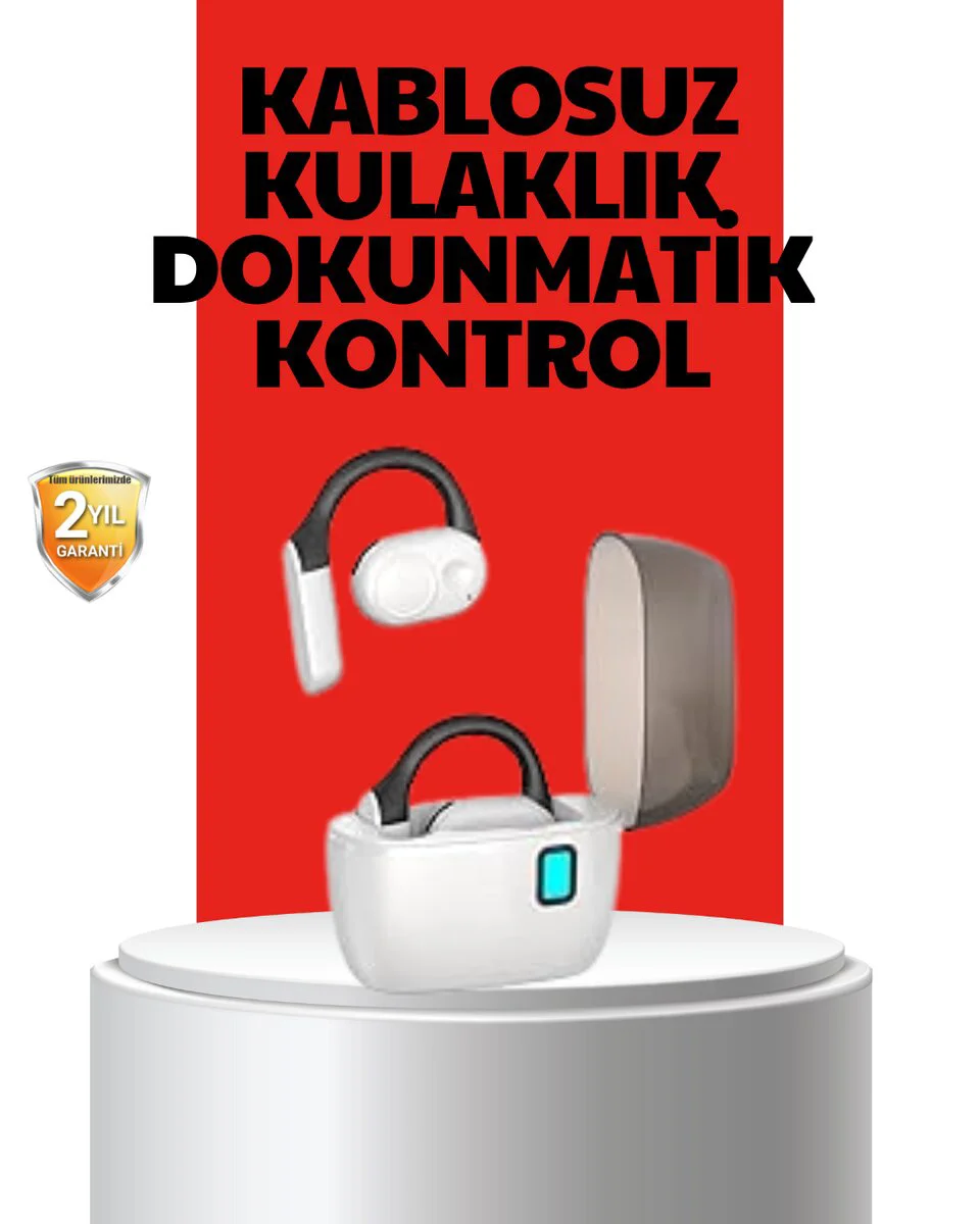 Kablosuz Bluetooth Kulaklık – Otomatik Eşleşme, Tek Tuş Kontrol ve Stereo Ses