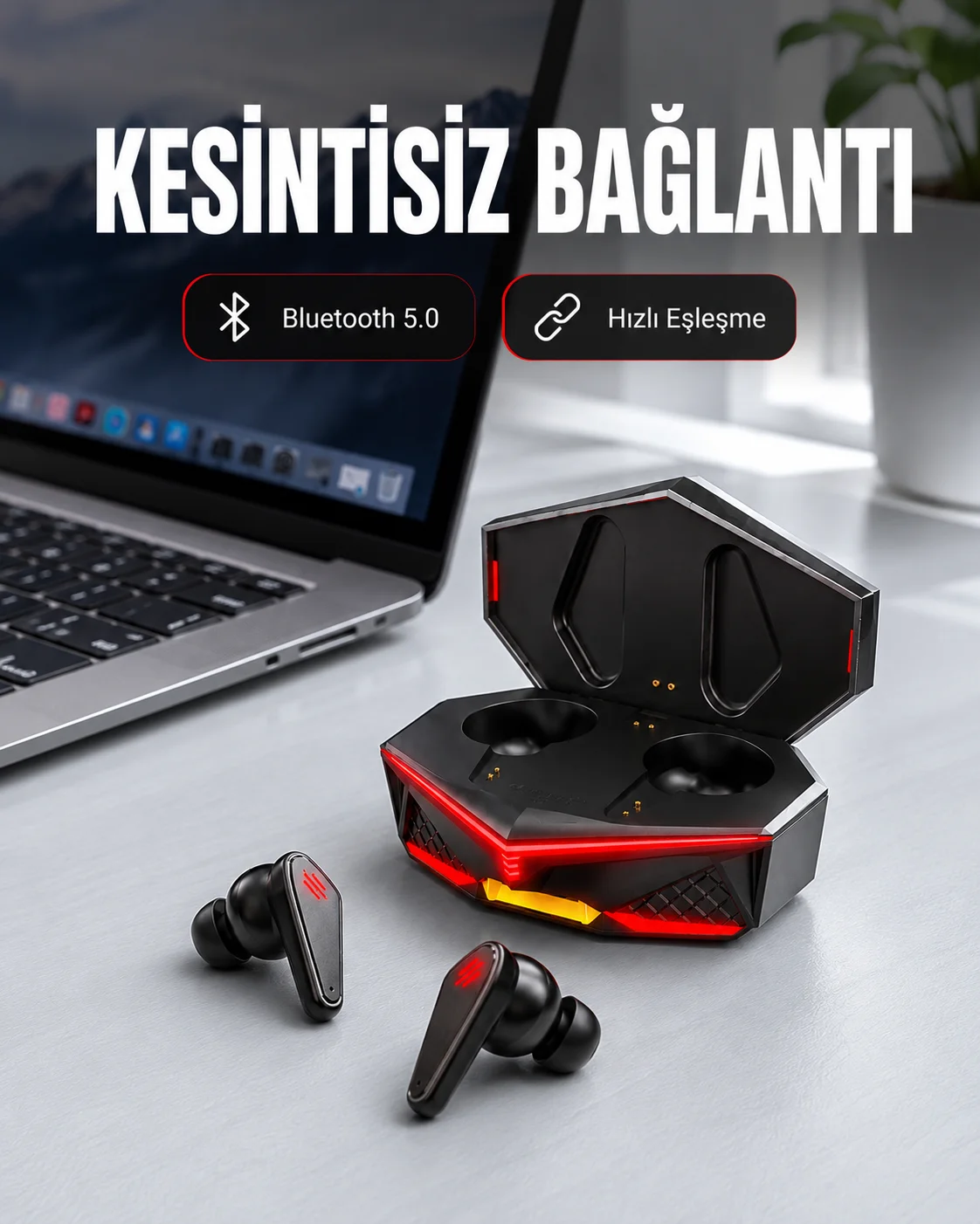 Kablosuz Bluetooth Kulaklık Led Işıklı Yeni Nesil Kablosuz Bluetooth Kulaklık Led Işıklı Yeni Nesil