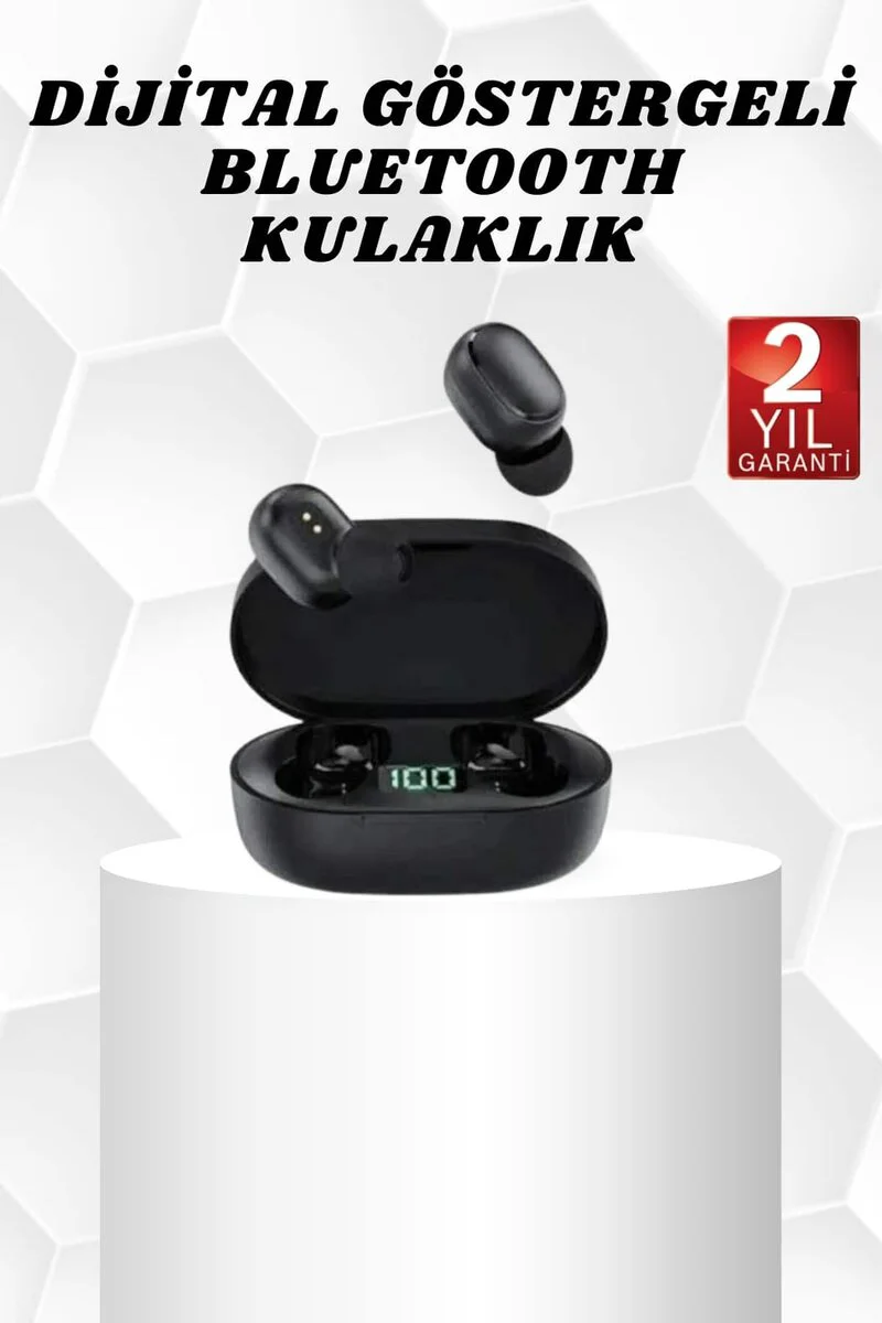 Kablosuz Bluetooth Kulaklık - Dokunmatik Kontrollü Stereo Kulak İçi Kulaklık, 300mAh Batarya ve IPX4 Su Geçirmez
