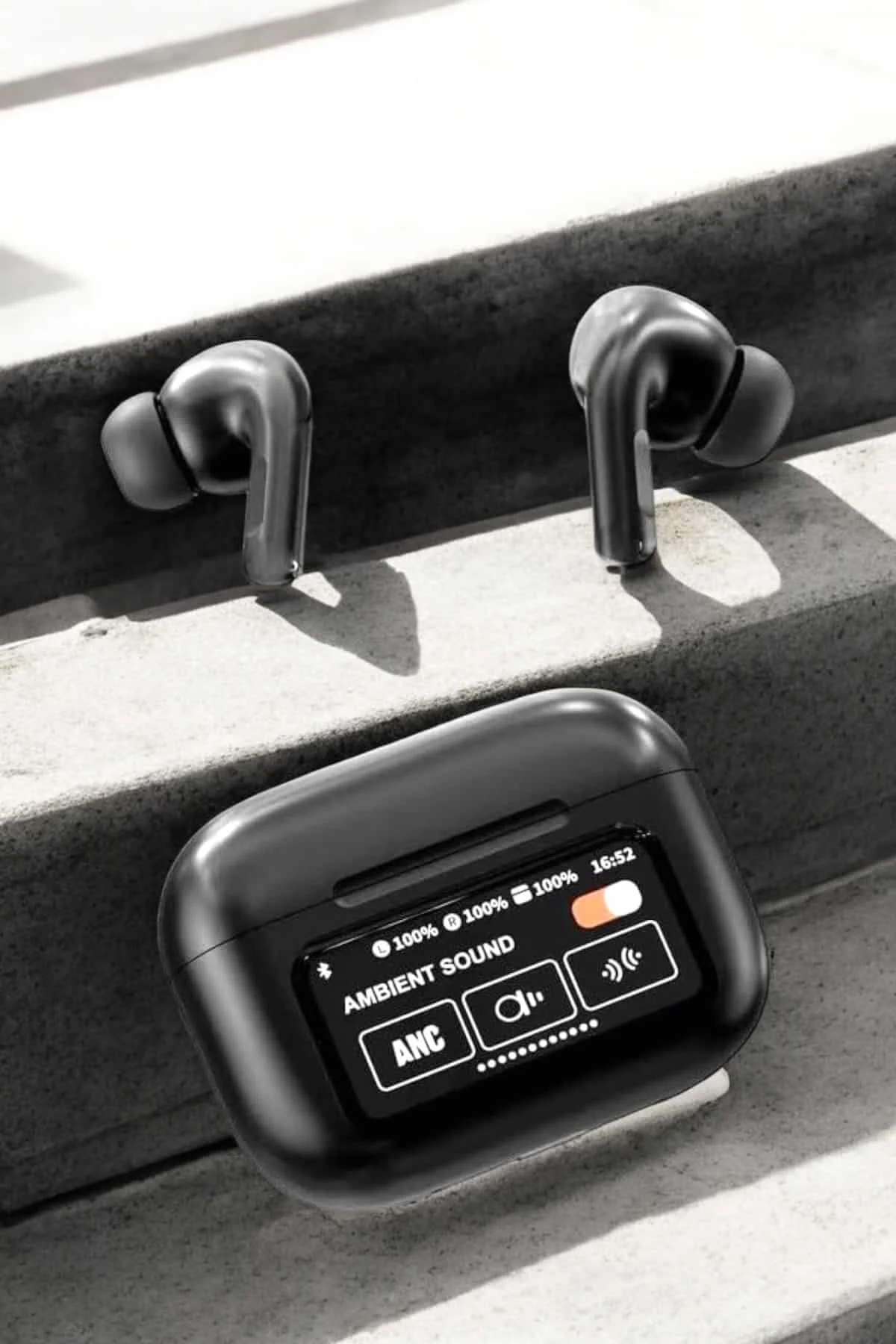 Kablosuz Bluetooth Kulaklık Ekranlı Uzun Şarj Süreli ANC Destekli Kablosuz Bluetooth Kulaklık Ekranlı Uzun Şarj Süreli ANC Destekli