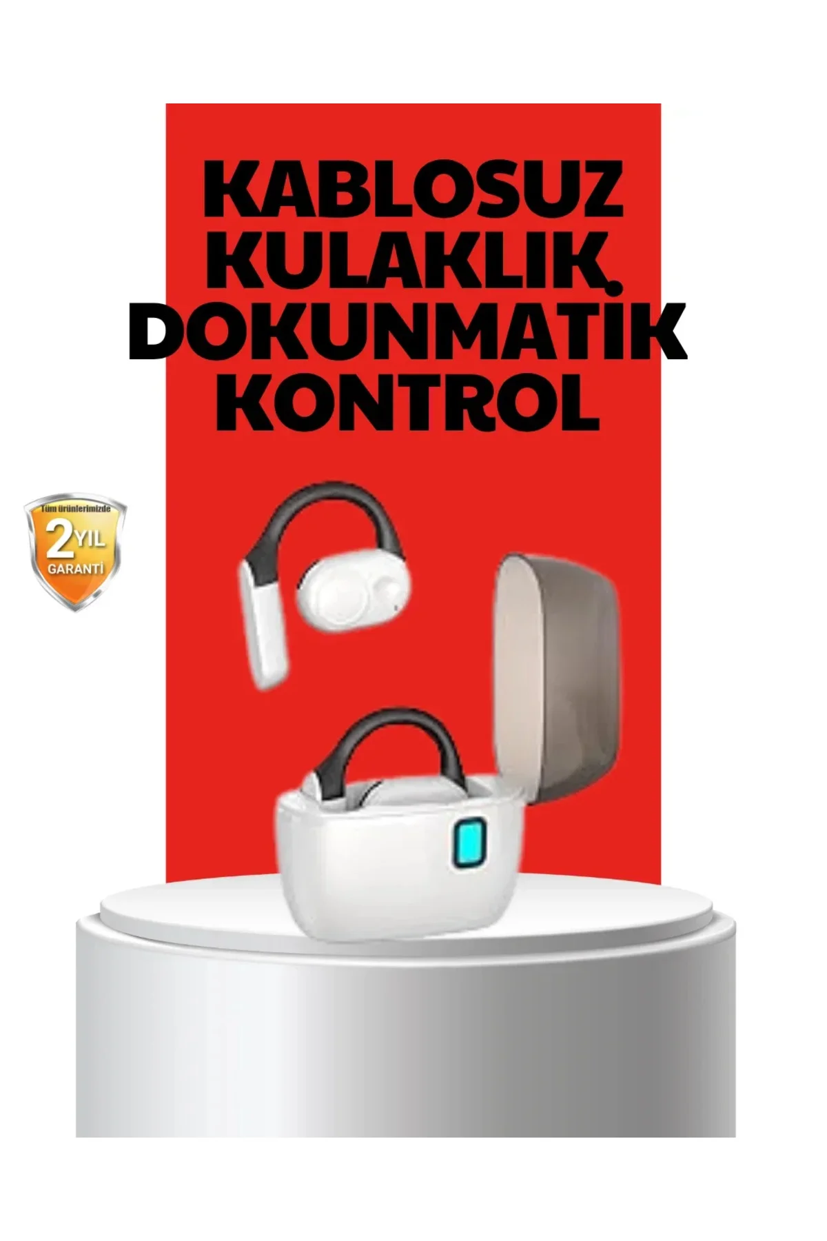 Kablosuz Bluetooth Kulaklık – Otomatik Eşleşme, Tek Tuş Kontrol, Stereo Ses