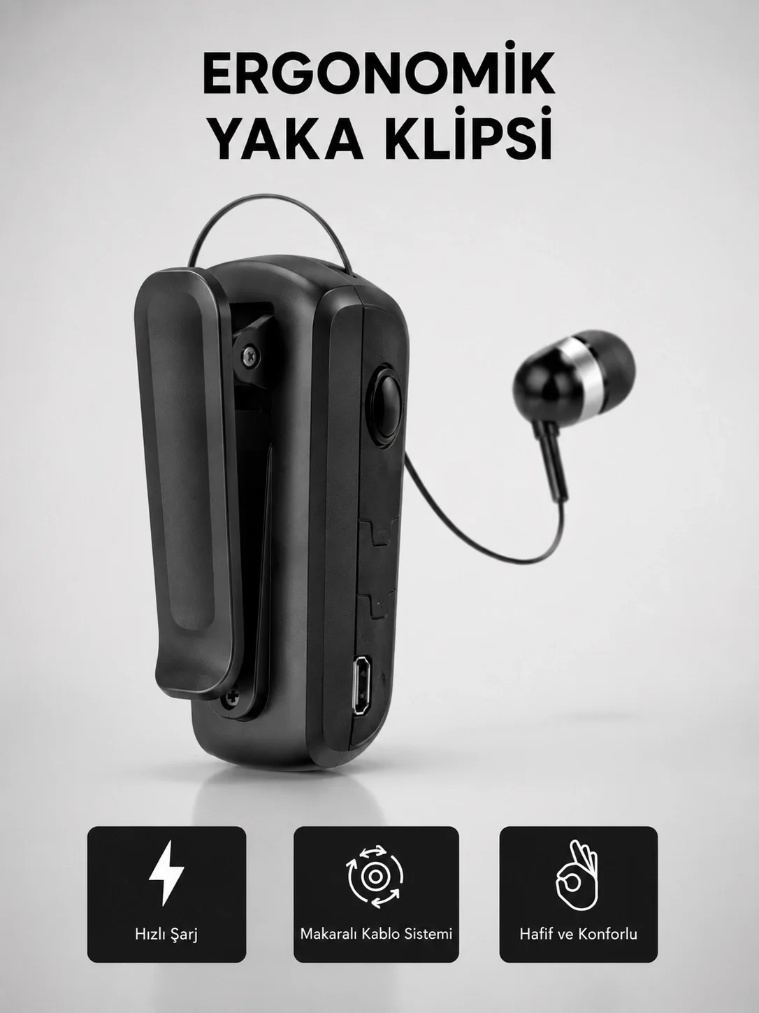 Kablosuz Bluetooth Kulaklık – Gürültü Önleyici, Uzun Pil Ömürlü, Çift Cihaz Bağlantılı