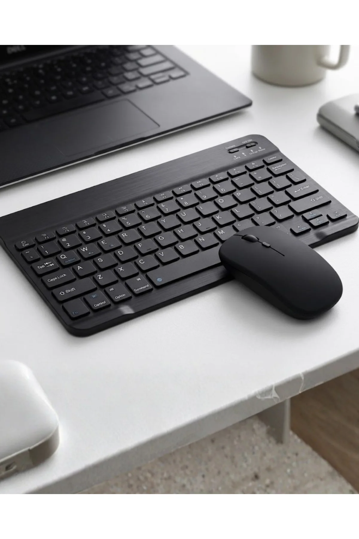 Kablosuz Bluetooth Klavye Mouse Seti Wireless Sessiz İnce Tasarım Çoklu Uyumlu