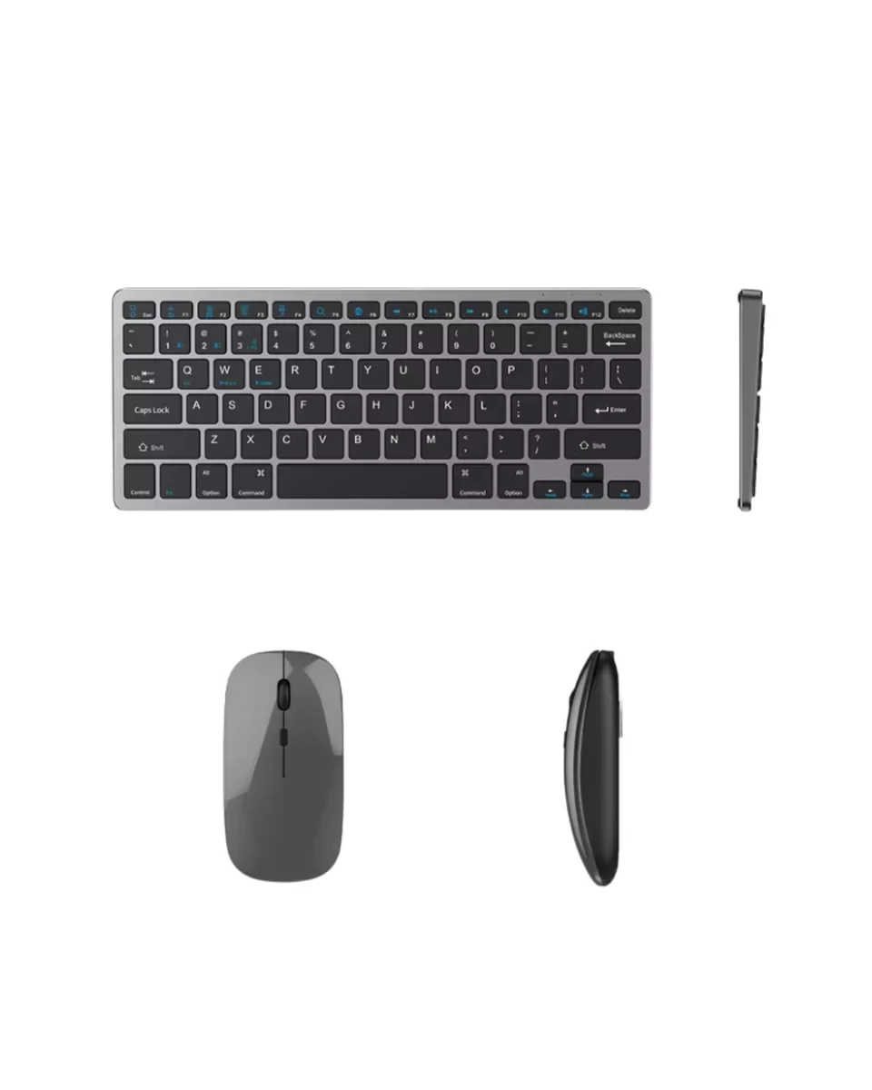 Kablosuz Bluetooth Klavye Mouse Seti - Şarjlı, Ergonomik ve Tablet Uyumlu