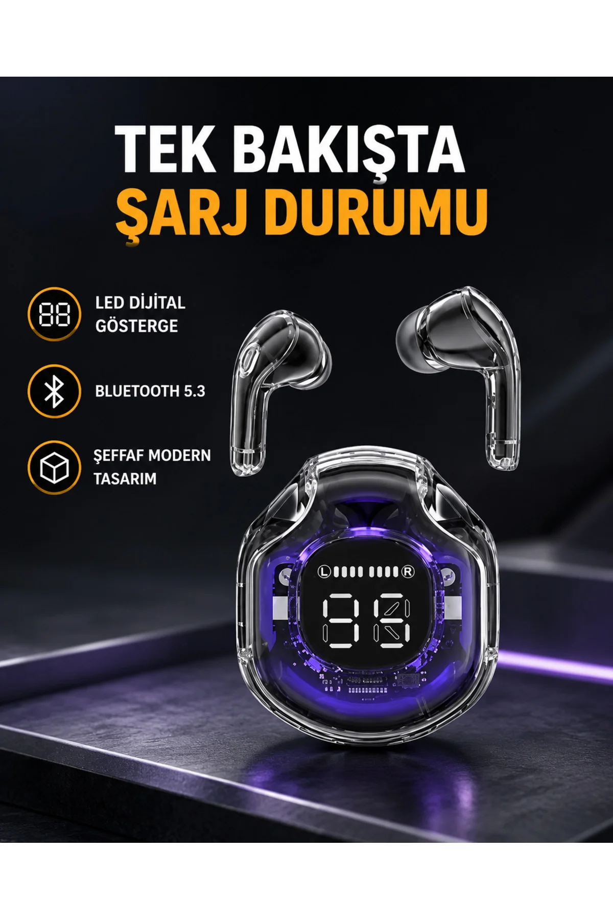 Kablosuz Bluetooth Kulaklık Hifi Ses Kalitesi ve Mikrofonlu Kablosuz Bluetooth Kulaklık Hifi Ses Kalitesi ve Mikrofonlu