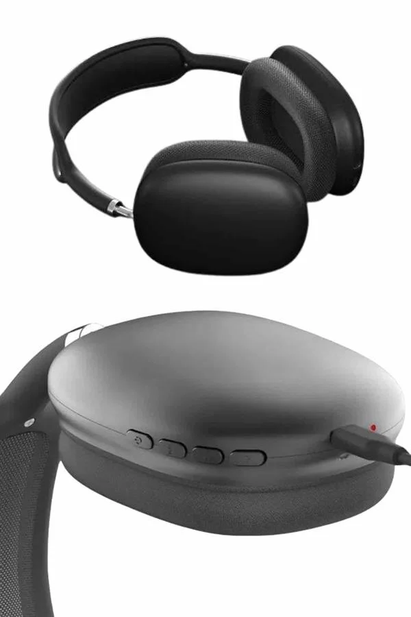 Kablosuz Bluetooth Kulaklık - Yumuşak Süngerli SD Kart Girişli Kulak Üstü