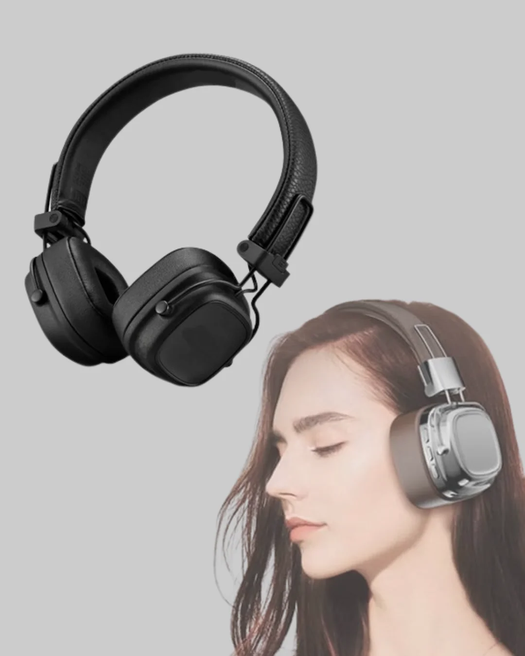 Kablosuz Bluetooth Kulak Üstü Kulaklık Kristal Ses Kalitesi ve Er