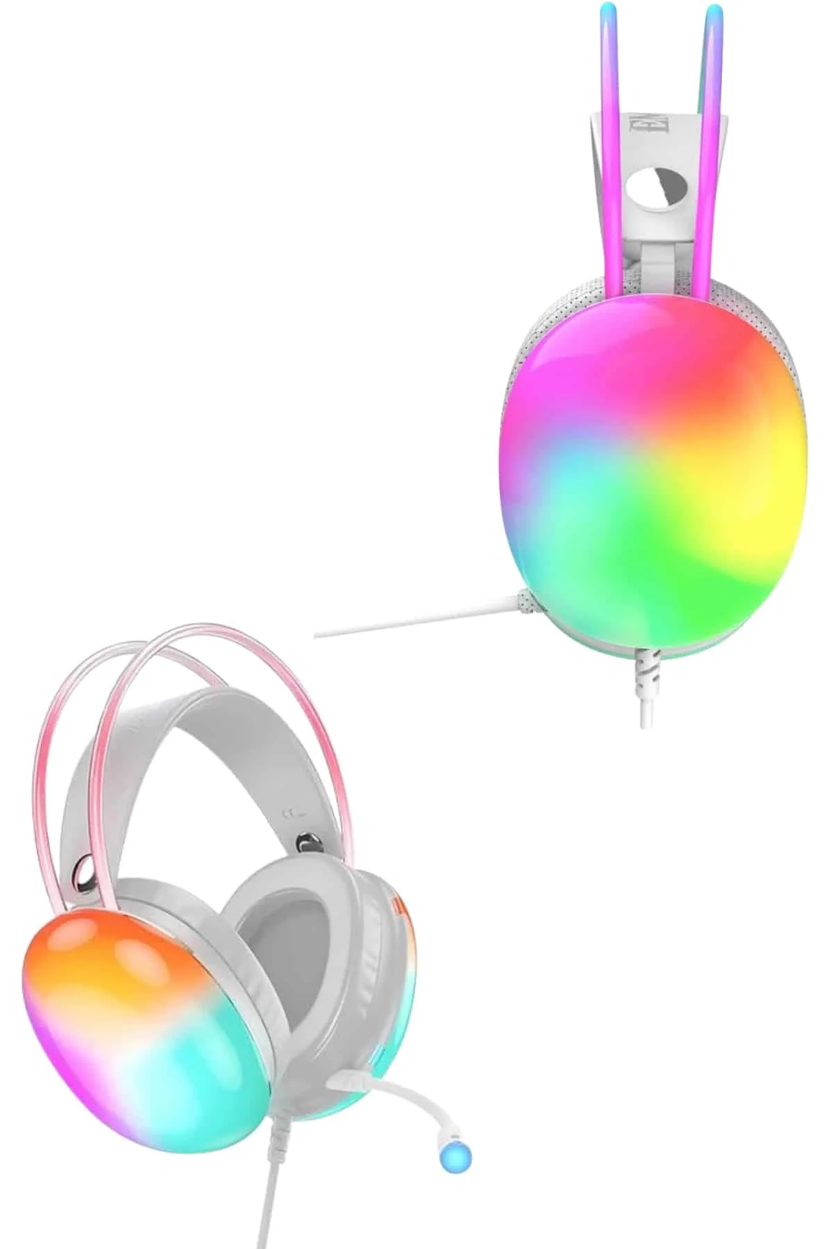 Kablosuz Bluetooth Kulaklık RGB Işıklı Kulak Üstü 5.3 Bluetooth B