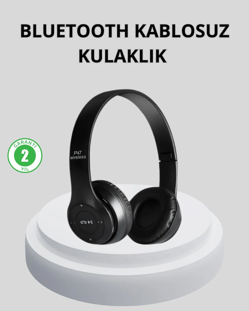 Kablosuz Bluetooth Kulaklık – IPX5 Suya Dayanıklı, Ergonomik Spor Kulaklığı