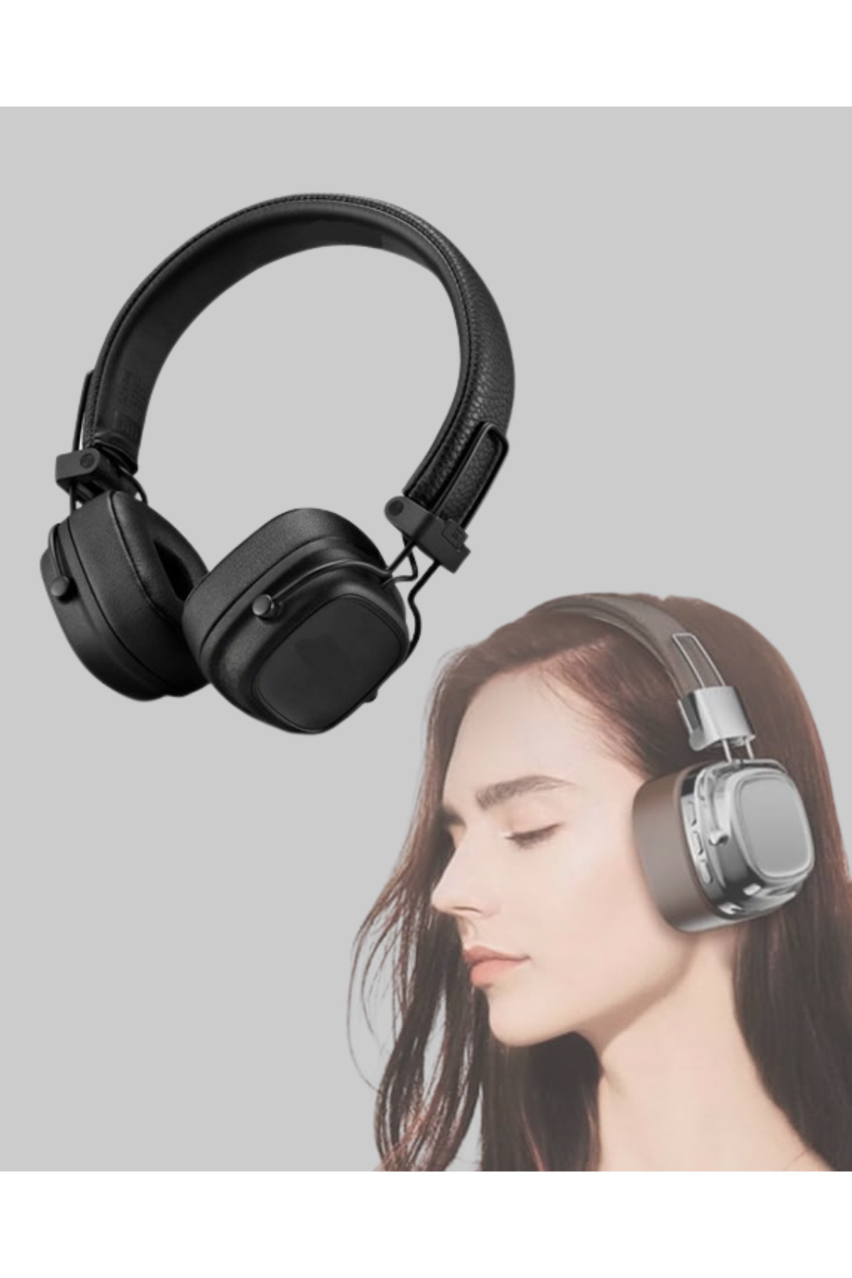 Kablosuz Bluetooth Kulak Üstü Kulaklık Kristal Ses Kalitesi ve Er