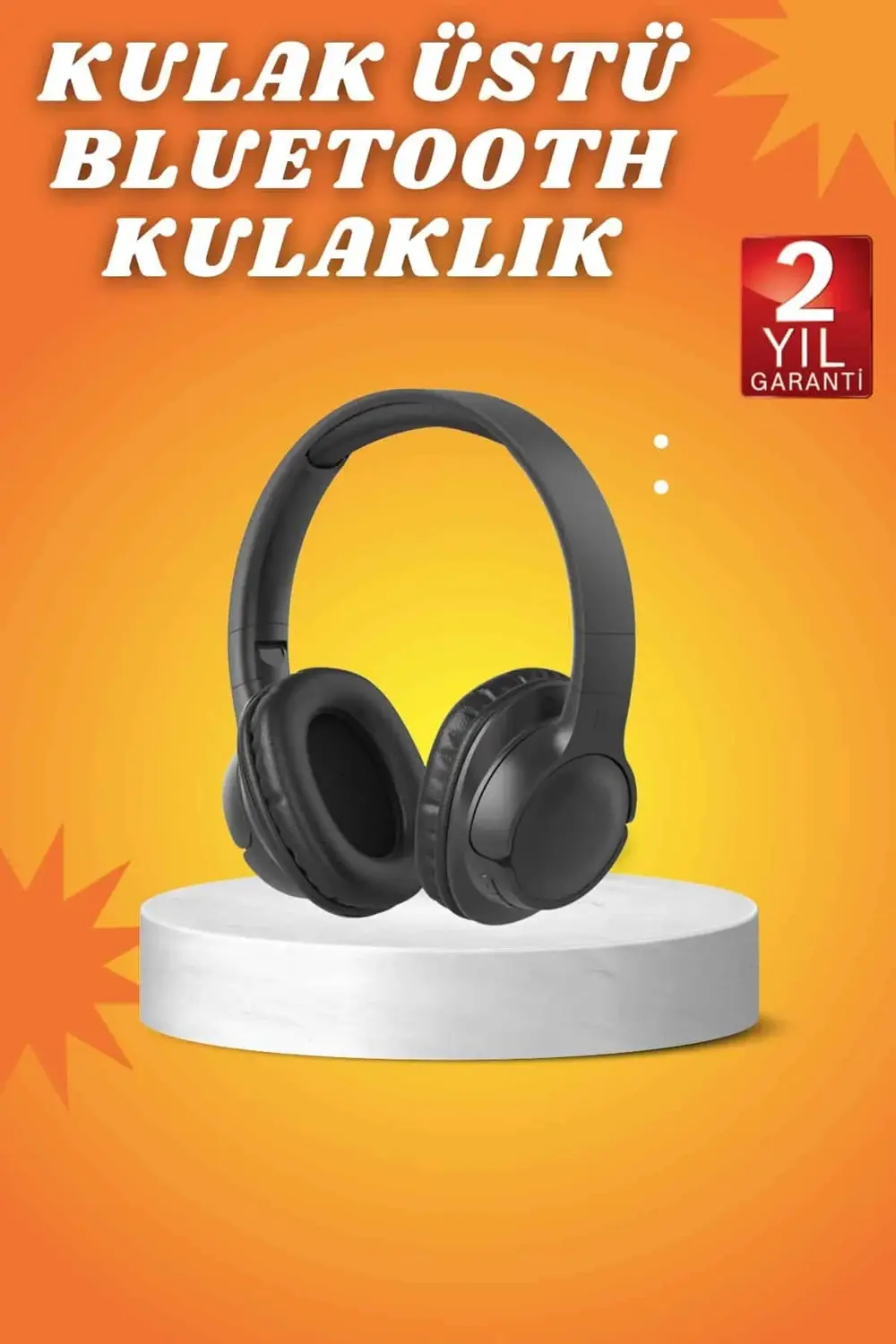 Kablosuz Bluetooth Kulaklık Kulak Üstü Mikrofonlu 5.0 Bluetooth A