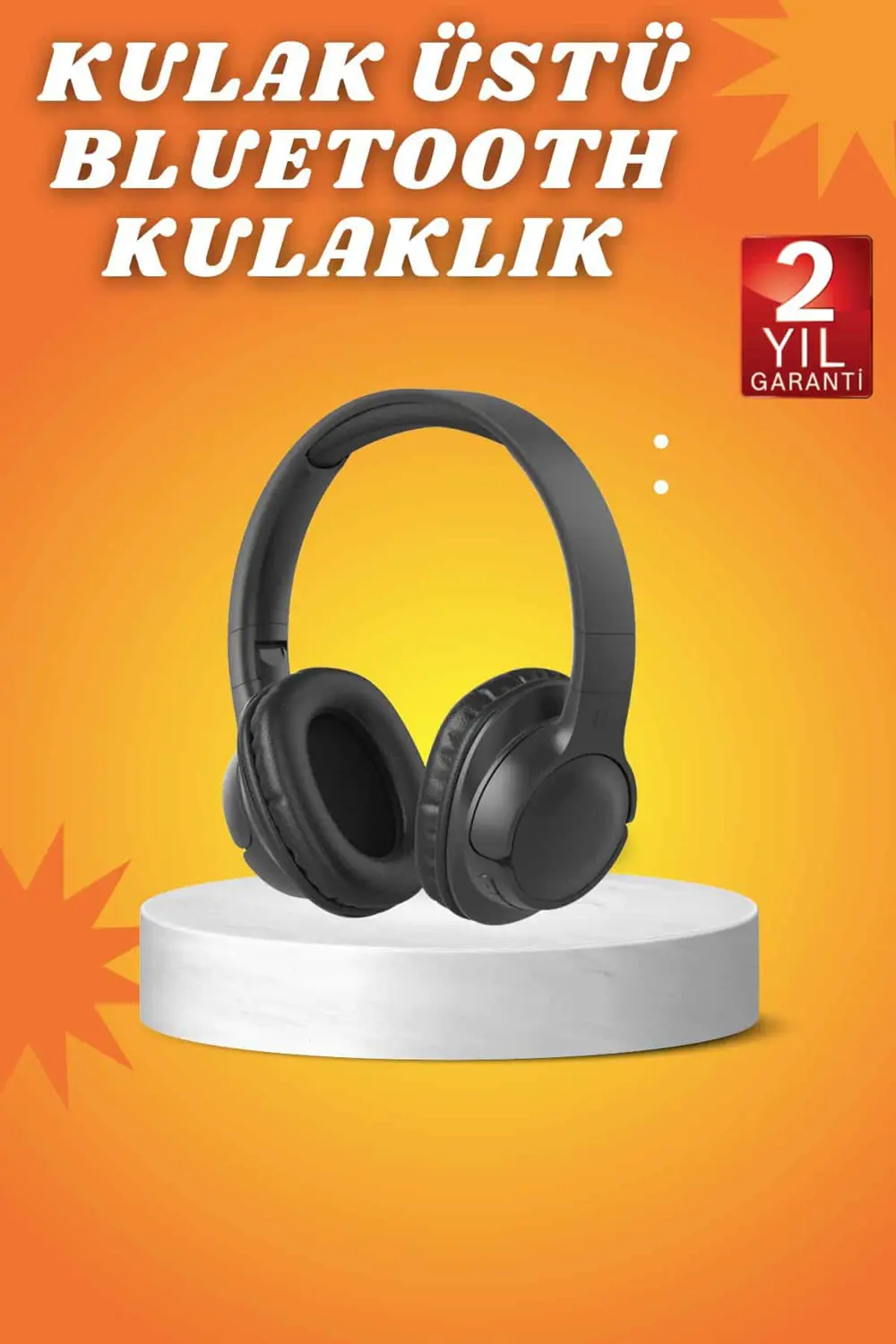 Kablosuz Bluetooth Kulaklık Kulak Üstü Mikrofonlu 5.0 Bluetooth A