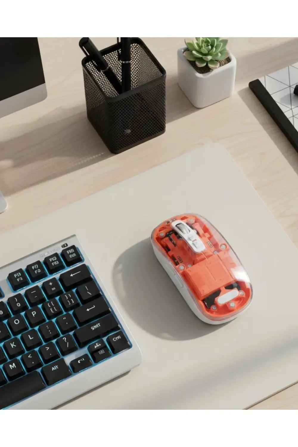 Kablosuz Bluetooth Mouse Şık Ve Sessiz Ofis Tasarımı