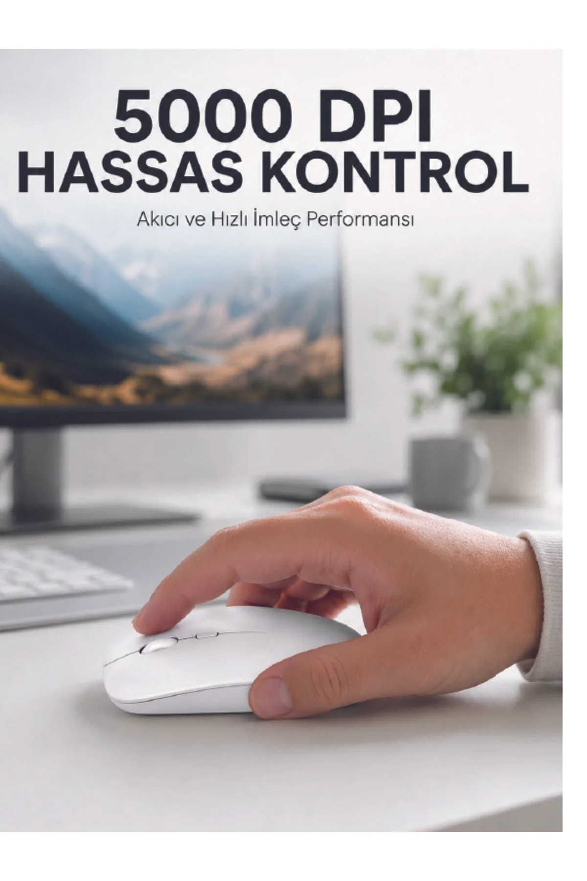 Kablosuz Bluetooth Oyuncu Mouse Sessiz Tıklama Ergonomik Wireless Fare Kablosuz Bluetooth Oyuncu Mouse Sessiz Tıklama Ergonomik Wireless Fare