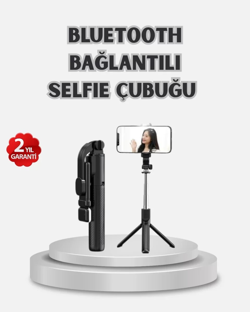 Kablosuz Bluetooth Selfie Çubuğu – 360° Dönebilir Başlık, Taşınabilir ve Şık Tasarım - Lisinya Fiyatı, Yorumları ve Özellikleri
