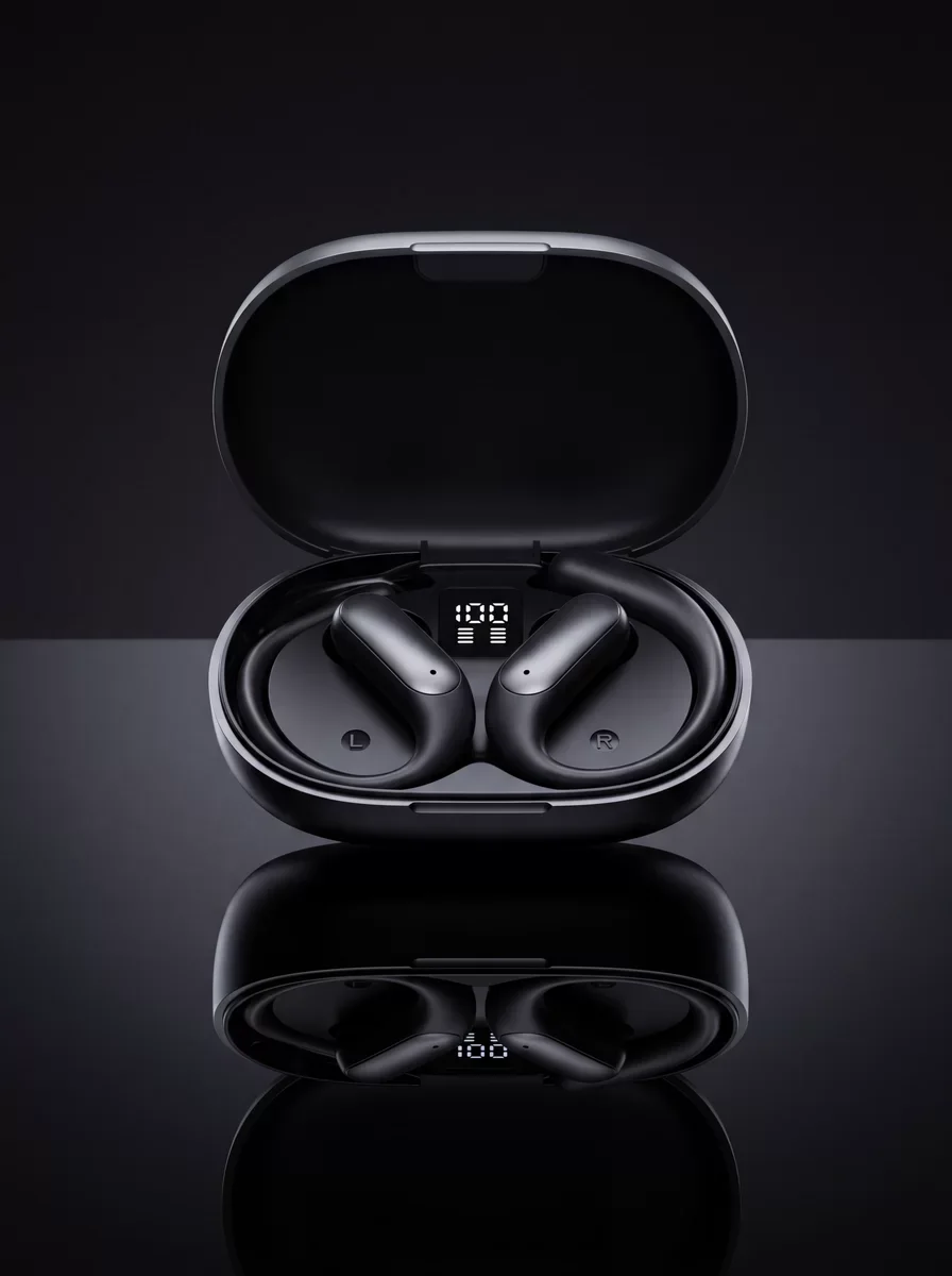 Kablosuz Bluetooth Spor Kulaklığı Güvenli Tutuşlu Dijital Ekranlı