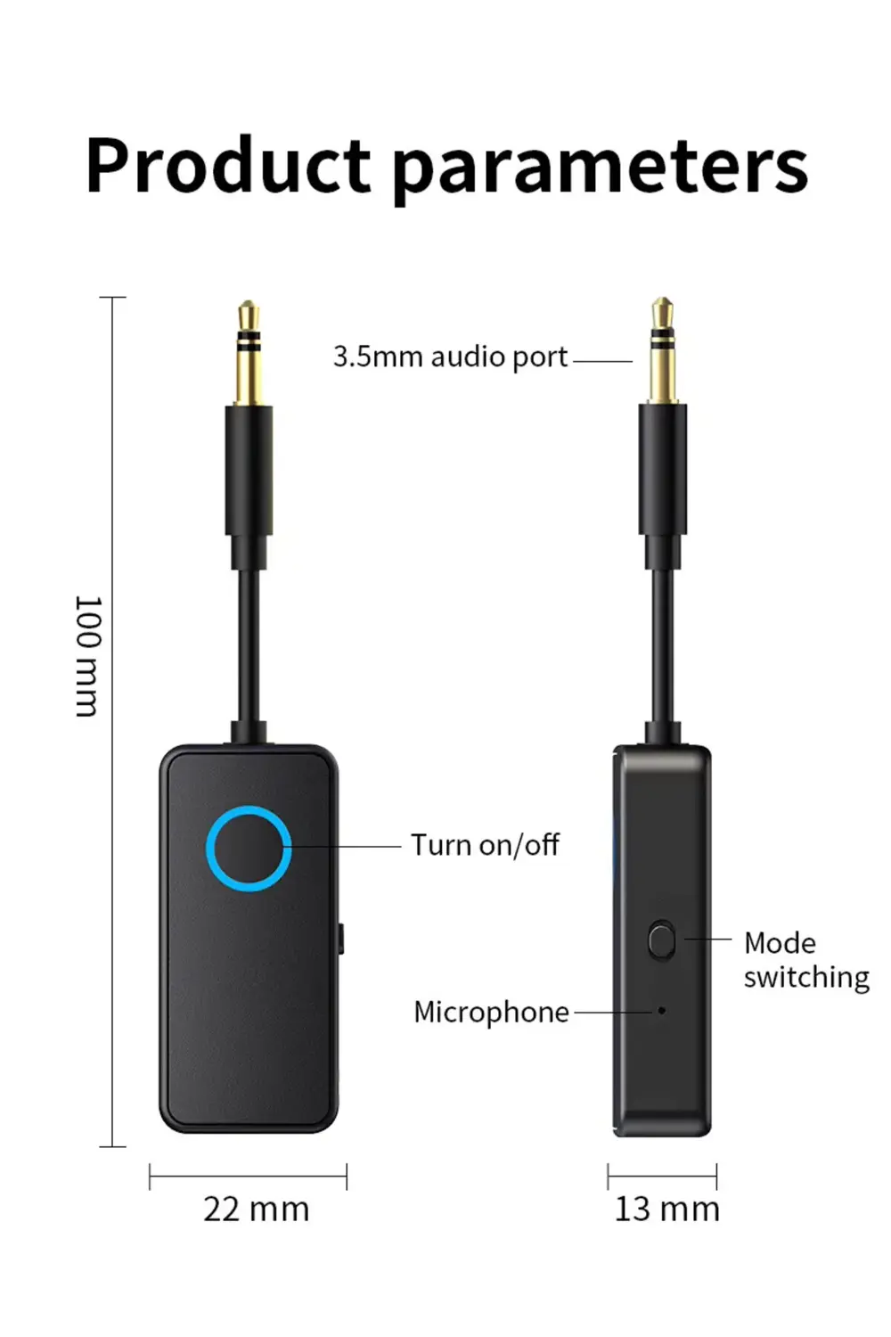 Kablosuz Bluetooth Ses Adaptörü – Alıcı & Verici, HD Ses, Gürültü Kablosuz Bluetooth Ses Adaptörü – Alıcı & Verici, HD Ses, Gürültü