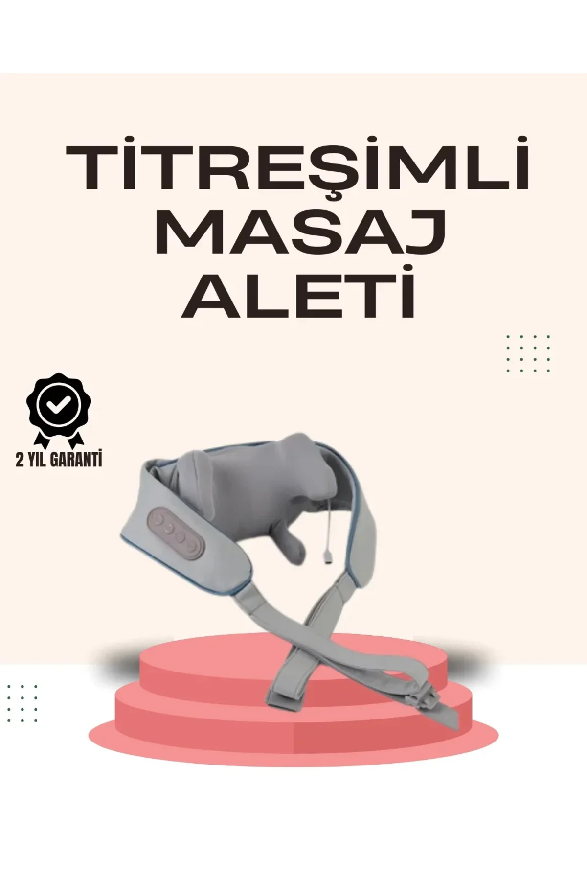 Kablosuz Boyun ve Omuz Masaj Aleti | Isıtmalı ve Yoğurmalı